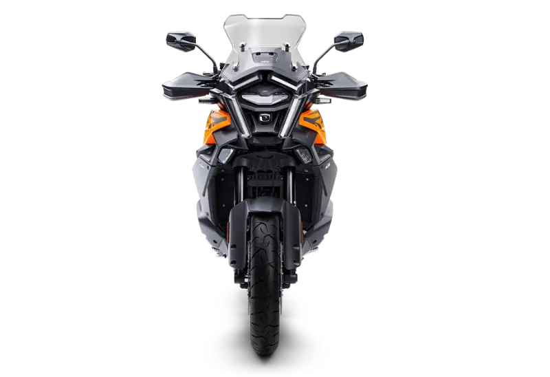 PHO_BIKE_90_VO_MY25-KTM-1390-Super-Adventure-S-orange-EU-front_#SALL_#AEPI_#V1